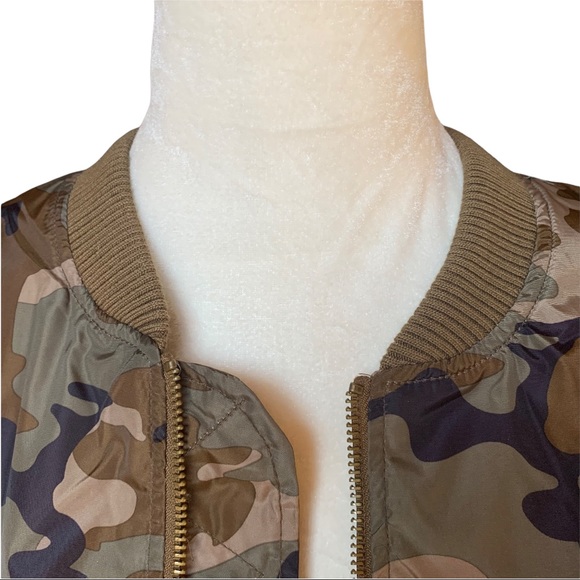 Forever21 Love Tree Camo Bomber Jacket - Picture 5 of 10